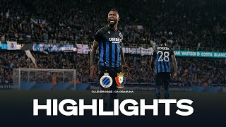 CLUB BRUGGE  CA OSASUNA  HIGHLIGHTS  20232024 [upl. by Nylannej]