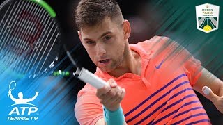 Krajinovic Shocks Isner Sock Closes in on London  Rolex Paris Masters 2017 Semifinal Highlights [upl. by Messab]