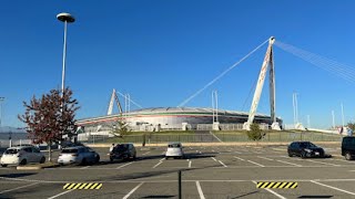 JUVENTUS STADIUM  ALLIANZ STADIUM  TORINO ITALY  AREA 12 SHOPPING CENTER  WALKING TOUR [upl. by Sitruk403]