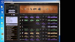 POD HD Edit Software and Customtonecom [upl. by Arbmahs]