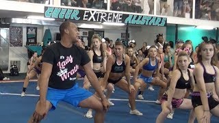 Cheer Extreme Tryouts Kernersville INSTRUCTIONAL DANCE 2014 [upl. by Milas]