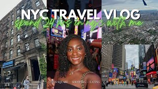 travel vlog spending 24 hrs in NYC 🗽✨ [upl. by Towbin]