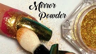 UNHAS ESPELHADAS  UNHAS CROMADAS COM MIRROR POWDER DA BORN PRETTY STORE ‹ Unhas da Lalá › [upl. by Shulamith]