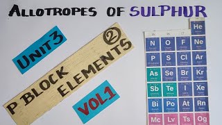 12th Chemistry Ch7Part21Sulphur Allotropic formsStudy with Farru [upl. by Mccomb]