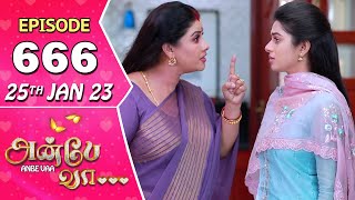 Anbe Vaa Serial  Episode 666  25th Jan 2023  Virat  Delna Davis  Saregama TV Shows Tamil [upl. by Derreg946]