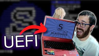 Cómo instalar Slackware 15 UEFI [upl. by Aissilem362]