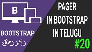 Pager in bootstrap in telugu [upl. by Leanahtan]