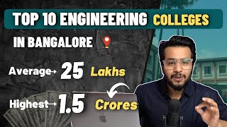 Top 10 Engineering Colleges in Bangalore  15 Crore Placement 🔥  Comedk  Pessat  Kcet Colleges [upl. by Rednaxela324]