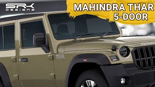 2024 Mahindra Thar Roxx 5 door Is this the new Mahindra Armada  Digital Rendering  SRK Designs [upl. by Yorle]