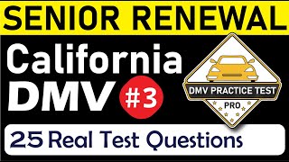 DMV Senior Written Test 2024  DMV Senior Renewal Test California  DMV Written Test 2024 California [upl. by Osei]