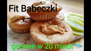 babeczki Bananowe Fit babeczki gotowe w 20 minut muffinki fitmuffinki [upl. by Atikram]