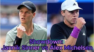 US Open 2024 Showdown Jannik Sinner vs Alex Michelsen [upl. by Ellehc]