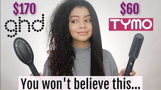 GHD GLIDE VS TYMO RING ON CURLY HAIR  HONEST REVIEW [upl. by Sad]