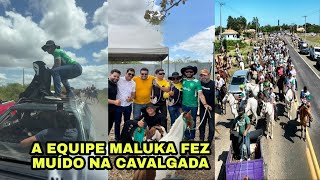 NATHAN QUEIROZ COM A EQUIPE MALUKA NA CAVALGADA [upl. by Rebna]