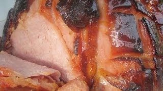 BROWN SUGAR amp HONEY GLAZED BAKED HAM  How to BAKE A GLAZED HAM Recipe [upl. by Adile373]