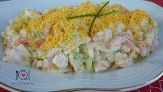 Cómo hacer Ensaladilla de Marisco  LHCY [upl. by Lexine133]