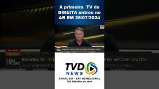 Canal TVD News 581 entrou no ar em 26072024 [upl. by Nosac]