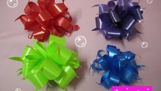 TUTORIALMoños Pom Pom para Regalos [upl. by Llennej]