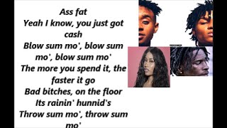 Rae Sremmurd Throw Sum Mo  Nicki Minaj amp Young Thug lyrics  Audio [upl. by Eniladam]