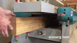 ITECH TWIN450 COMBINED PLANER THICKNESSER with SPIRAL CUTTER BLOCK [upl. by Woodhouse]