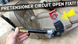 SEAT BELT PRETENSIONER CIRCUIT OPEN CODE ERROR FIX AIR BAG LIGHT [upl. by Slade472]