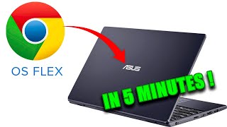 How to Install Chrome OS Flex on an Asus Laptop PC to Chromebook Conversion [upl. by Alberta]