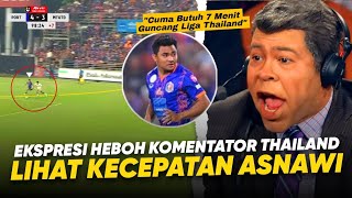 Reaksi Komentator Liga Thailand  Melihat Debut Asnawi Mangkualam Port Fc vs Muangthong [upl. by Natalie712]