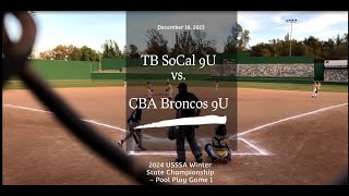 SoCal Travel Baseball  TB SoCal 9U vs CBA Broncos 9U [upl. by Avilo174]