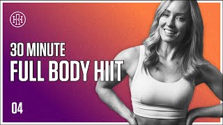 30 MIN Full Body HIIT No Equipment  HR12WEEK EXPRESS Day 4 [upl. by Schlicher]