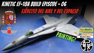 148 KINETIC MODEL EF18A Spanish Airforce episode06  painting스페인 공군 호넷 도색 [upl. by Alejoa]