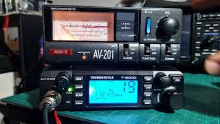 THUNDERPOLE T2000 amp AVAIR AV201 SWR METER [upl. by Hanima]