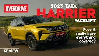 2023 Tata Harrier facelift review – matches the hype  OVERDRIVE [upl. by Sherlocke]