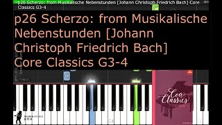 Core Classics Grade 34 p26 Scherzo from Musikalische Nebenstunden Johann Christoph Friedrich Bach [upl. by Hatcher]