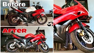 Suzuki Gixxer SF Modified Painting Restoration Part 2 [upl. by Larkin892]