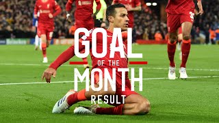 Novembers Goal of the Month result  Salah Thiago and a Trent freekick [upl. by Abehs614]