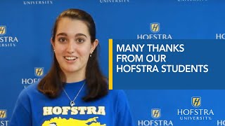 Many thanks from our Hofstra students  Hofstra University [upl. by Bergess]