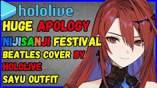 Huge Hololive APOLOGY Elizabeth Roseblood BEATLES COVER Mikeneko POSITIVITY Sayu OUTFIT [upl. by Raimes]