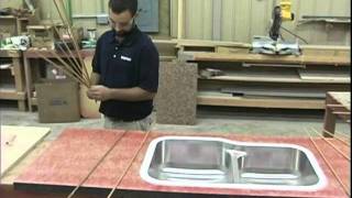 How to install Edge Sink in Laminate using Bondo Method  Karran Sink  Karran USA [upl. by Arais]