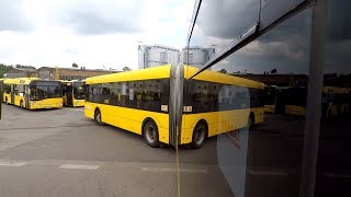 Rozpoczęcie dnia pracy kierowcy na bazie Przygotowanie do jazdy autobusu  Solaris Urbino 18 [upl. by Ainahtan]