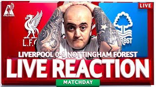 LIVERPOOL 01 NOTTINGHAM FOREST LIVE MATCH REACTION with Craig [upl. by Yraht]