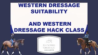 Western Dressage Suitability and Western Dressage Hack Class  Whats required [upl. by Pavla]