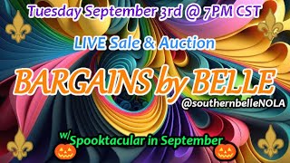 Sale Auction  BARGAINS BY BELLE  Come bid from the comfort of home shopping cyber edition [upl. by Mcmillan]