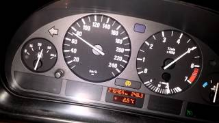 BMW E39 528i acceleration 0200 [upl. by Noryd]