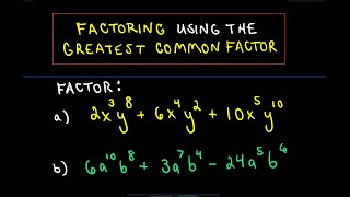 ❖ Factoring Using the Great Common Factor GCF  Example 1 ❖ [upl. by Santos]