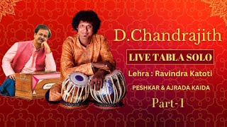 Ajrada Gharana Kaida  Chandrajith Tabla Solo Part1 [upl. by Attennek183]