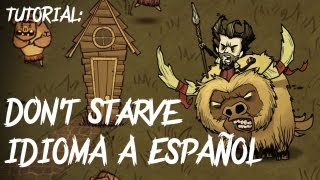 Tutorial Cambiar idioma de Dont Starve a Español [upl. by Manard]