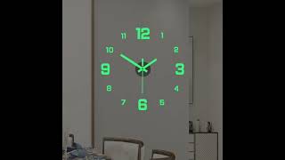 3D Luminous Wall Clock aliexpress clock 3d [upl. by Zetnod]