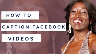 how to add text caption to your facebook video [upl. by Phebe]