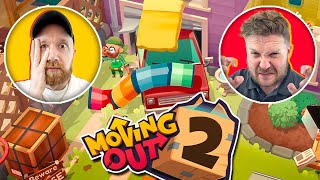 Lets Play MOVING OUT 2  Video Game Club [upl. by Adnahsal]