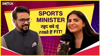 Real Heroes अनुराग ठाकुर की फिटनेस का राज़  Anurag Thakur on his fitness  Cricket Tickets [upl. by Eveline]